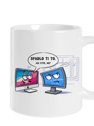 Mac vs. Windows klasický hrnek White