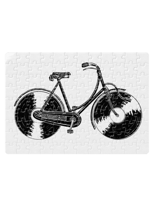 Gramofonové kolo puzzle White