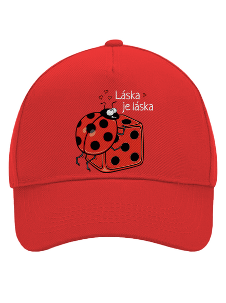 Láska je láska kšiltovka baseballka Classic Red