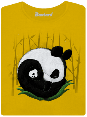 Dvě spící pandy dámské tričko Yellow