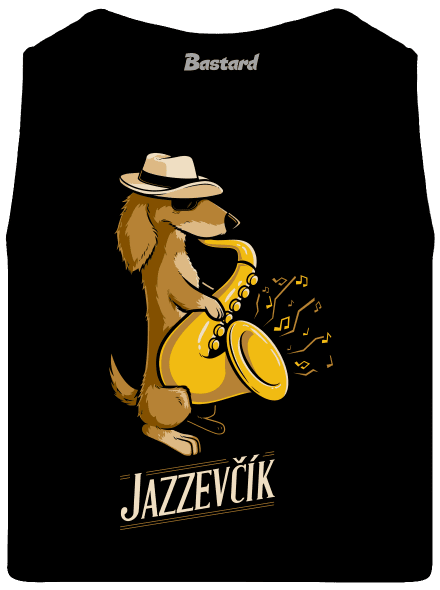 Jazzevčík pánské tílko Black