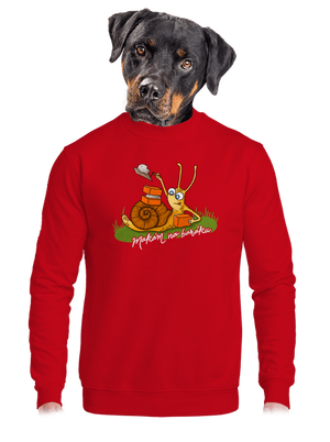 Makám na baráku unisex mikina bez kapuce Red