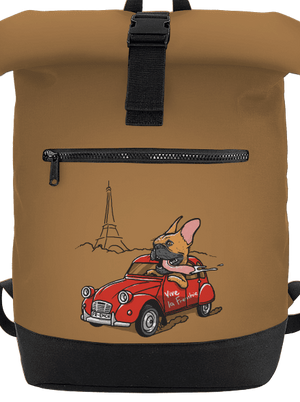 Francouzský buldoček batoh Caramel