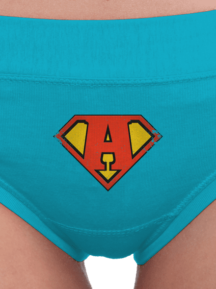 Jsem superhrdina dámské kalhotky Turquoise