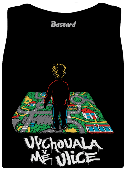Vychovala mě ulice dámské tílko klasické Black