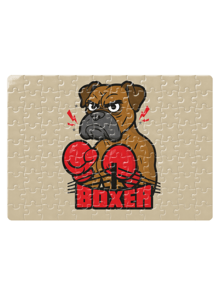 Boxer puzzle White