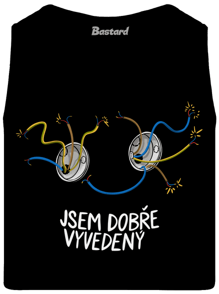 Jsem dobře vyvedený pánské tílko Black
