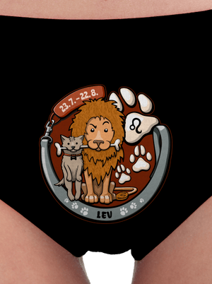 Psí horoskop: Lev dámské kalhotky Black