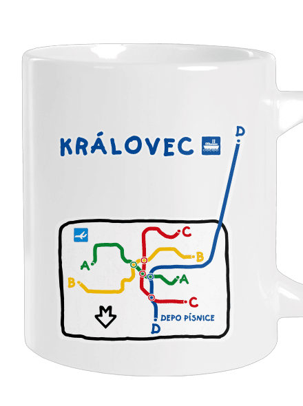Metro Královec velký hrnek White