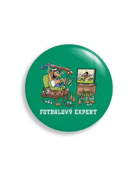 Fotbalový expert placka uni