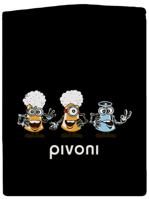 Pivoni pánská mikina na zip Black