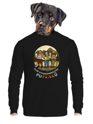 unisex mikina bez kapuce