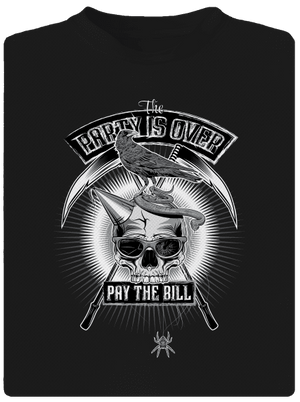 Party is over dětské sportovní tričko Black