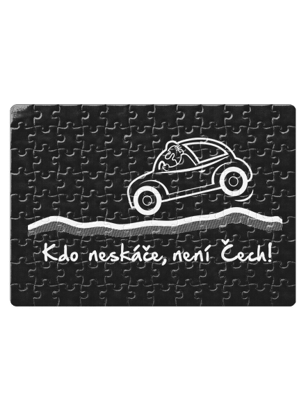 Kdo neskáče puzzle White