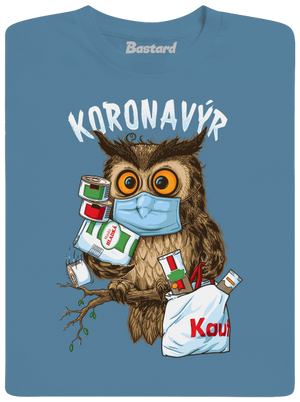 Koronavýr pánské tričko Stone Blue