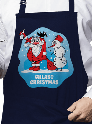 Chlast Christmas zástěra Navy