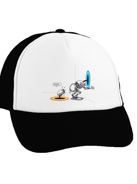 Portal kšiltovka truckerka Black cap