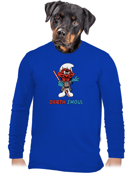 Darth Šmoul pánské dlouhý rukáv Royal Blue