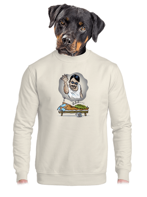 unisex mikina bez kapuce