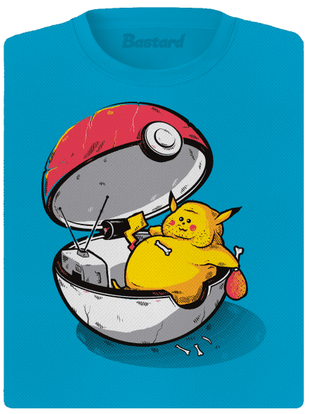 Konec pokémona dámské sportovní tričko Blue Atol