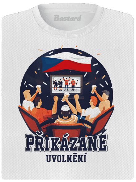 Přikázané uvolnění dámské sportovní tričko White