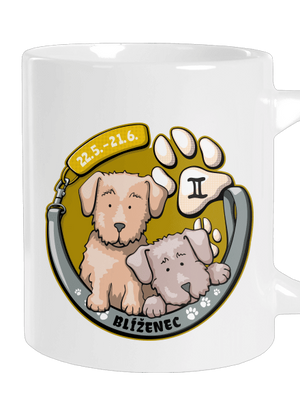 Psí horoskop: Blíženci velký hrnek White