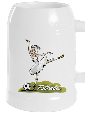 Fotbalet půllitr White