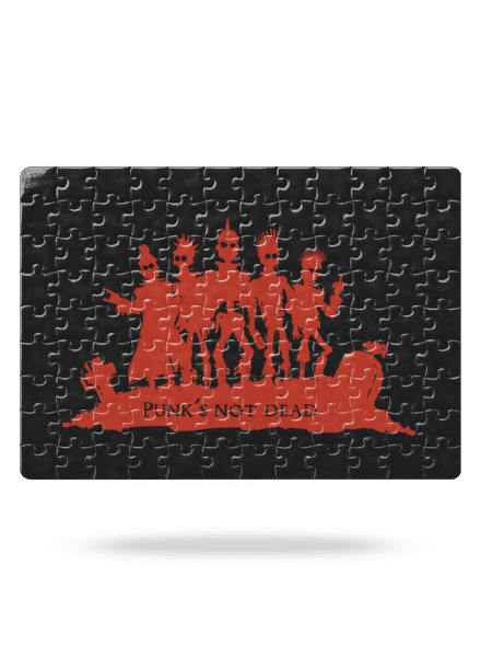 Punks Not Dead puzzle White