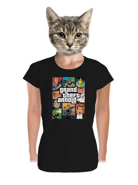 Grand Theft Arnold dámské tričko premium Black