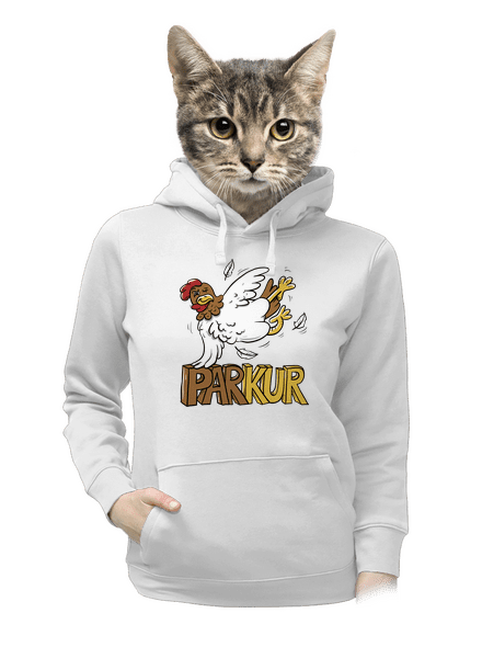 Parkur dámská mikina klokanka White