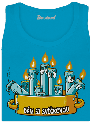 Svíčková dámské tílko klasické Blue Atol