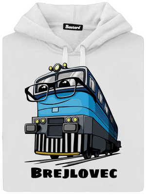 Brejlovec dámská mikina klokanka White