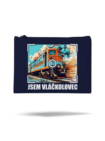 Jsem vláčkolovec taštička French Navy