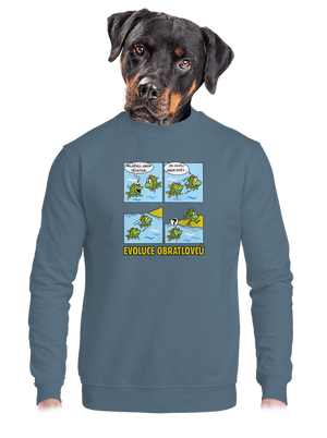 unisex mikina bez kapuce