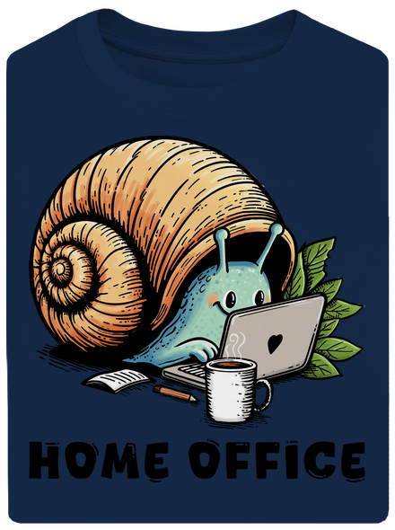 Šnekův home office unisex tričko oversized Midnight Blue