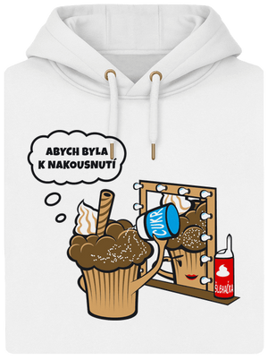 K nakousnutí unisex mikina premium Snowwhite