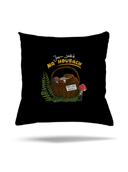 Na houbách polštář Black