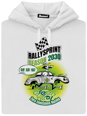 Rallysprint 2030 dámská mikina klokanka White