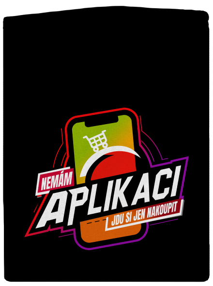 Nemám aplikaci pánská mikina na zip Black