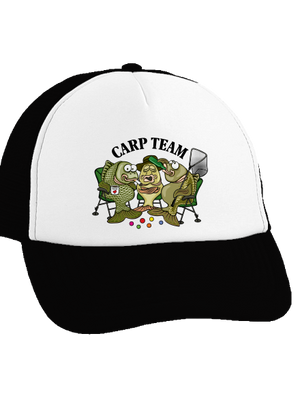 Carp Team kšiltovka truckerka Black cap