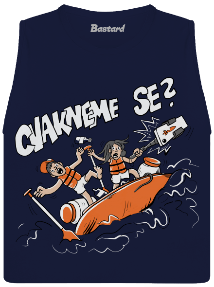 Cvakneme se dámské tílko volné Navy