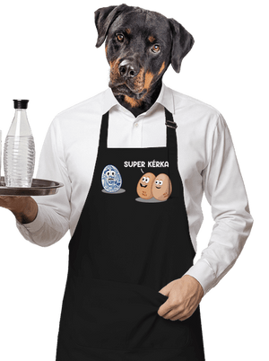 Super kérka zástěra Black