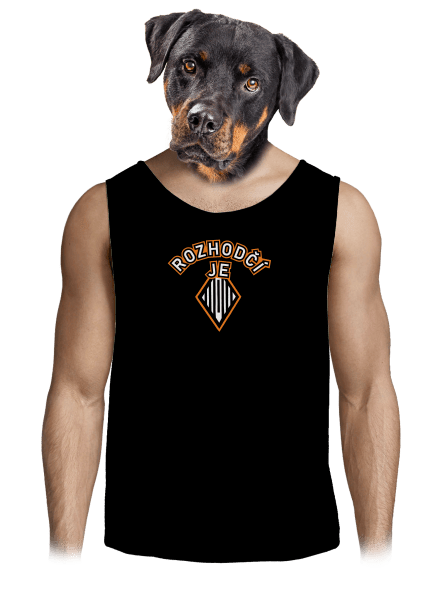Rozhodčí pánské tílko Black