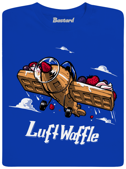 Luftwaffle pánské dlouhý rukáv Royal Blue