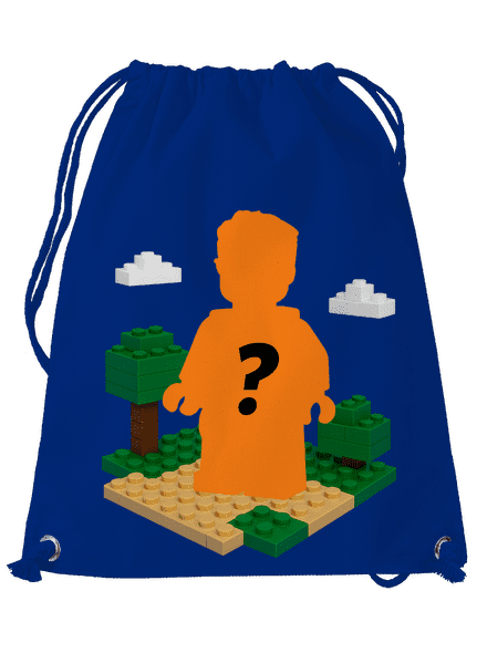 Lego postava z vlastní fotky vak Royal Blue Mal