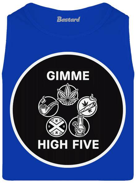 Gimme high five pánské tílko Royal Blue