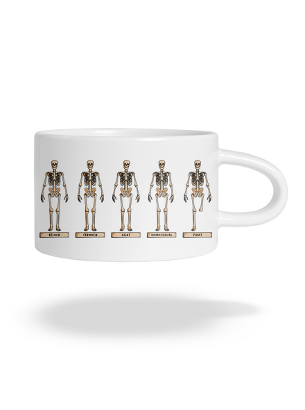 Kostry hrnek makronka White