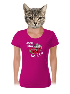 Jsem jiná dámské tričko Fuchsia Red