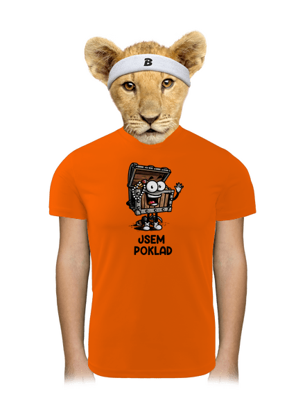 Jsem poklad dětské sportovní tričko Neon Orange