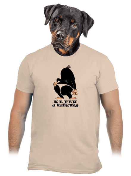 Krtek a kalhotky pánské tričko Sand